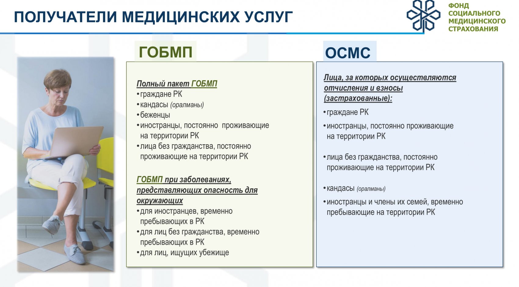 Обязательное социальное медицинское страхование. ДМС В Казахстане как часть социального пакета.